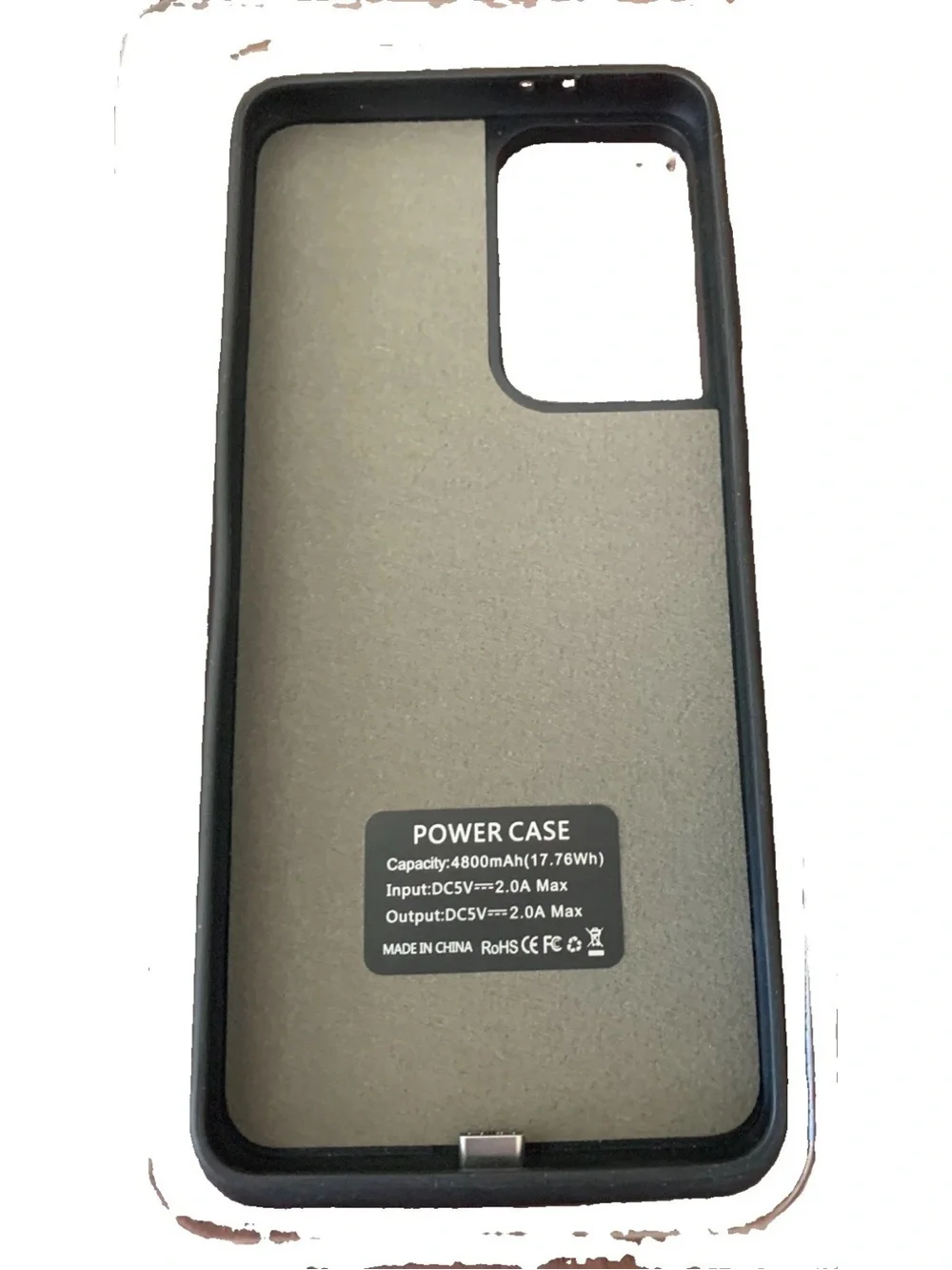 Battery Case for Galaxy S21 — White Power Case 4800mAh